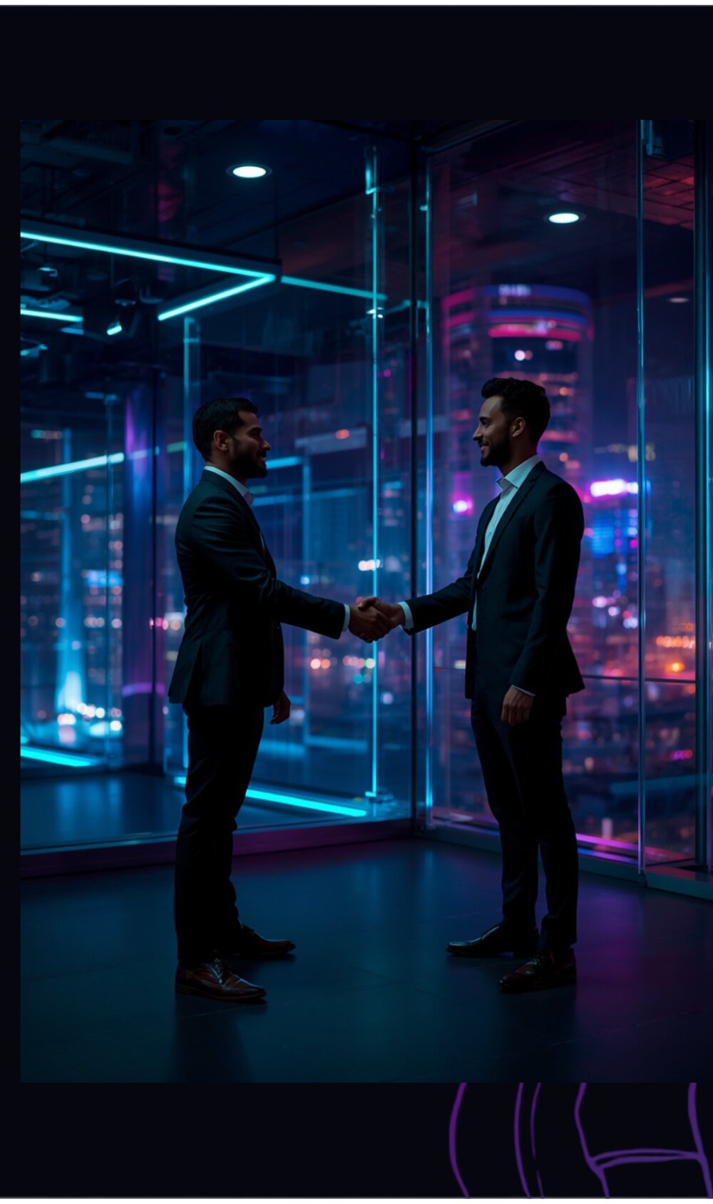 Sponsorship partnership handshake